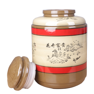 12-110斤梅酒瓶(花开富贵白)