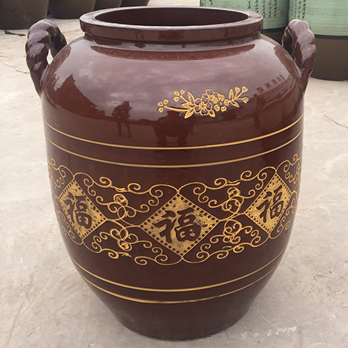 50-100斤陶瓷新葡的京集团350vip8888(双耳酒坛)