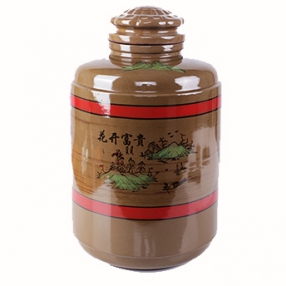 12-110斤梅酒瓶(花开富贵绿)